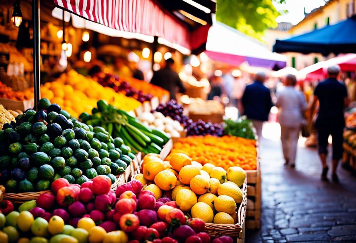 Les marchés provençaux, éclats de couleurs et saveurs
