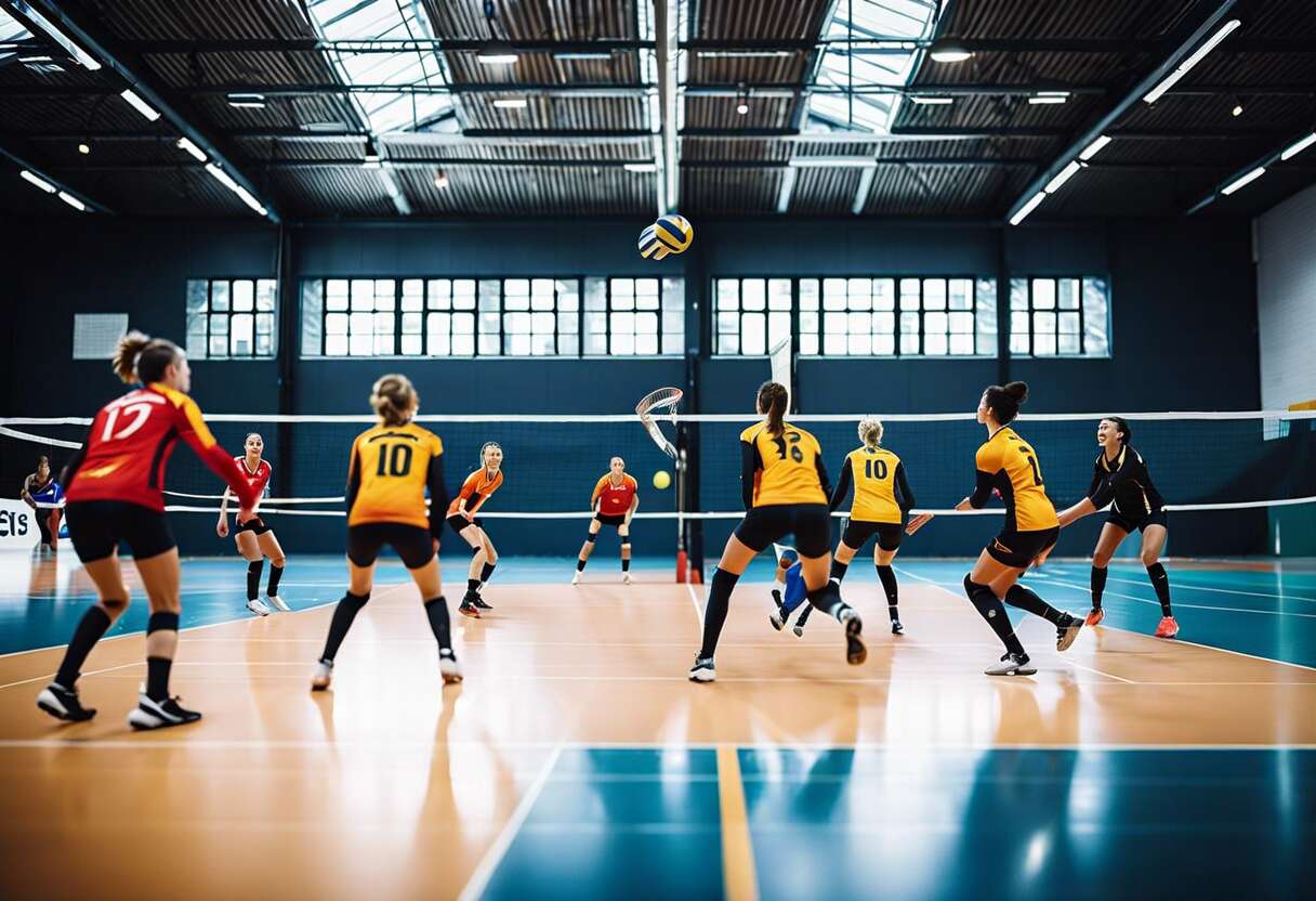 Volley-ball et handball : dynamisme et esprit d'équipe sous toit